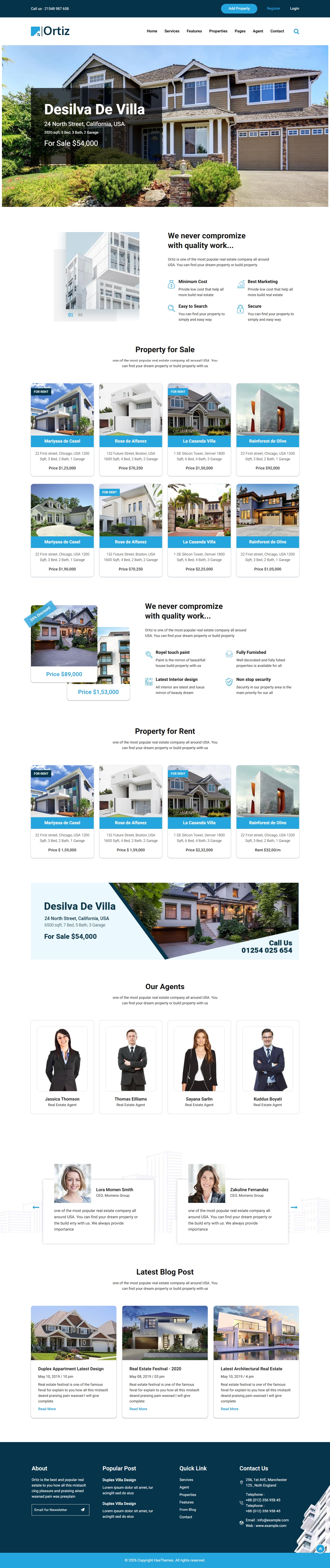 Ortiz - Real Estate theme