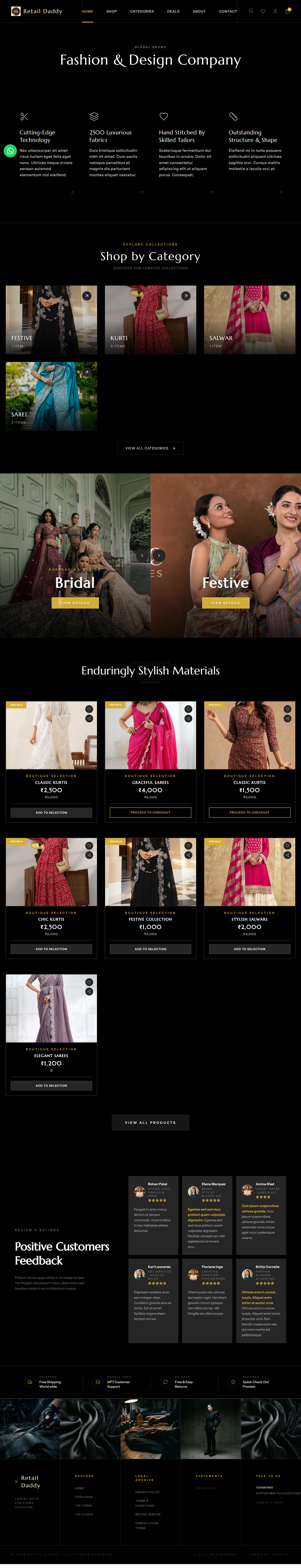 Garment Theme Prototype - Ecommerce Daddy Mobile